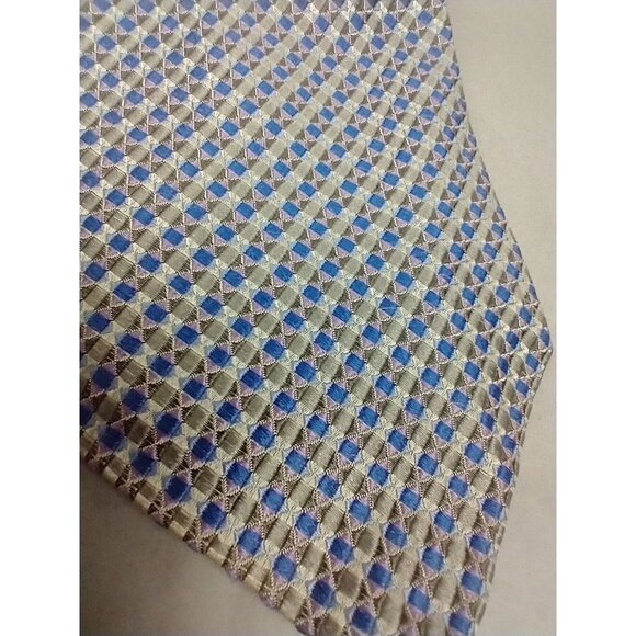 Robert Talbott Nordstrom Best of Class Blue Pink Silk Jacquard Tie Luxury Repp - Picture 9 of 9